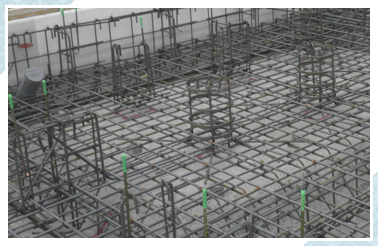 地中梁方式による一体打ちベタ基礎